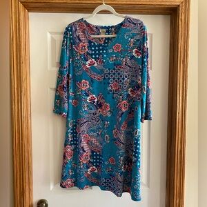 Chico's Vibrant Floral Paisley dress